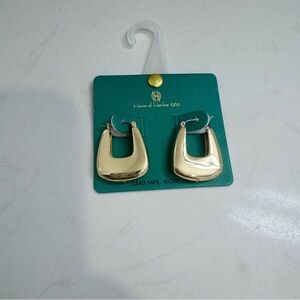 Gold tone earrings - House of Harlow 1960